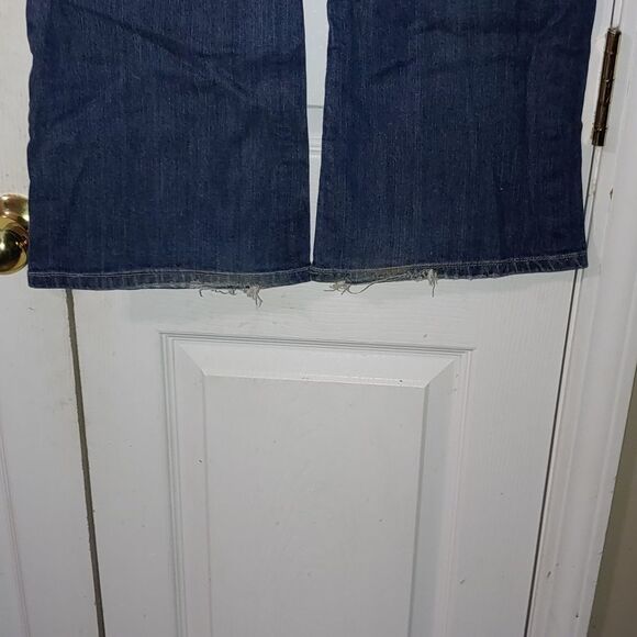Banana Republic Factory flare wide leg jeans Sz 2R - Picture 5 of 10